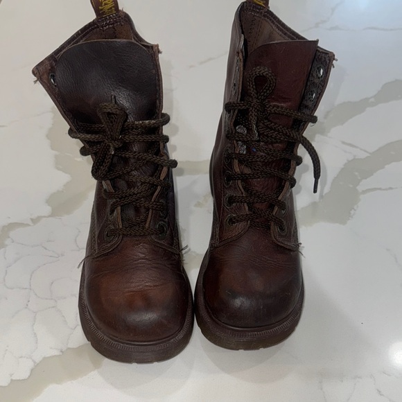 Vintage Dr. Martens Brown Leather Boots